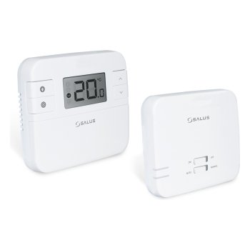 Комнатный термостат беспроводной SALUS RT310RF, непрограммируемый, с приёмником, 868 МГц, белый